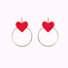 Boucles d'oreilles en cuir - Rosita | Demisel Bijoux
