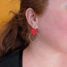 Boucles d'oreilles en cuir - Rosita | Demisel Bijoux