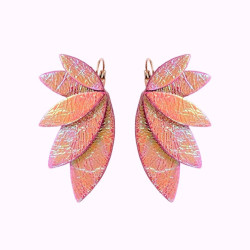 Boucles d'oreilles en cuir - Sam | Demisel Bijoux
