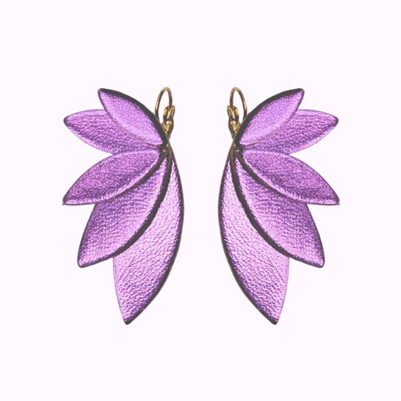 Boucles d'oreilles en cuir - Sam | Demisel Bijoux
