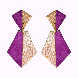Boucles d'oreilles en cuir - Renée | Demisel Bijoux