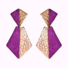 Boucles d'oreilles en cuir - Renée | Demisel Bijoux