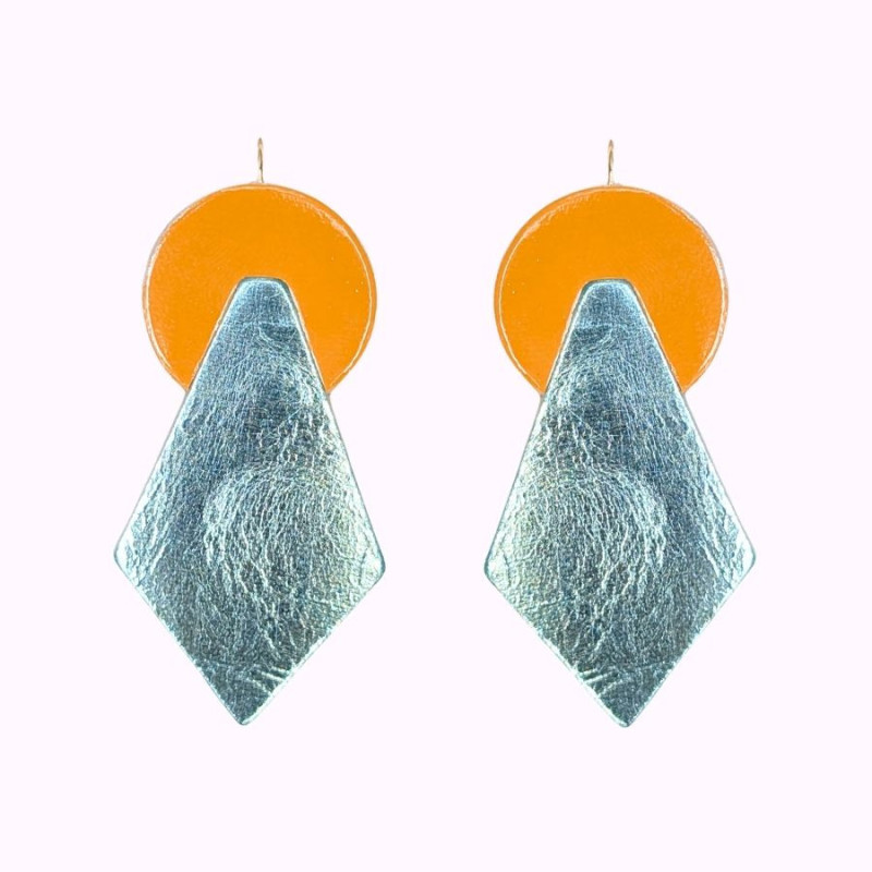 Boucles d'oreilles en cuir - Paule | Demisel Bijoux