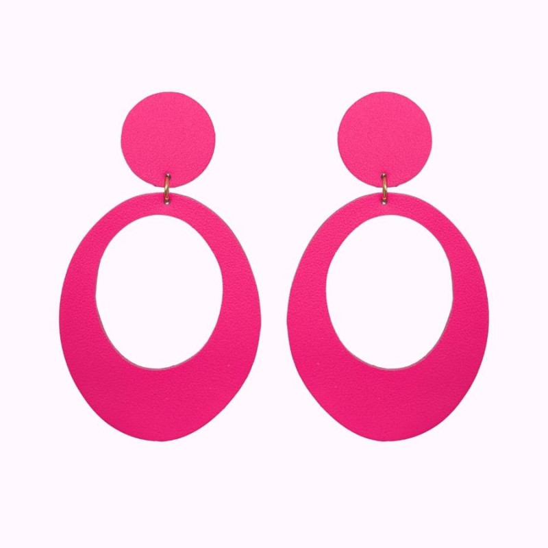 Boucles d'oreilles en cuir - Mariette | Demisel Bijoux