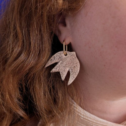 Boucles d'oreilles en cuir - Hiro | Demisel Bijoux