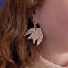 Boucles d'oreilles en cuir - Hiro | Demisel Bijoux