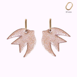Boucles d'oreilles en cuir - Hiro | Demisel Bijoux