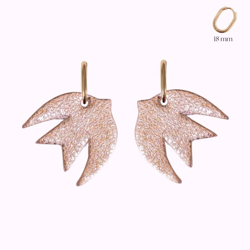 Boucles d'oreilles en cuir - Hiro | Demisel Bijoux