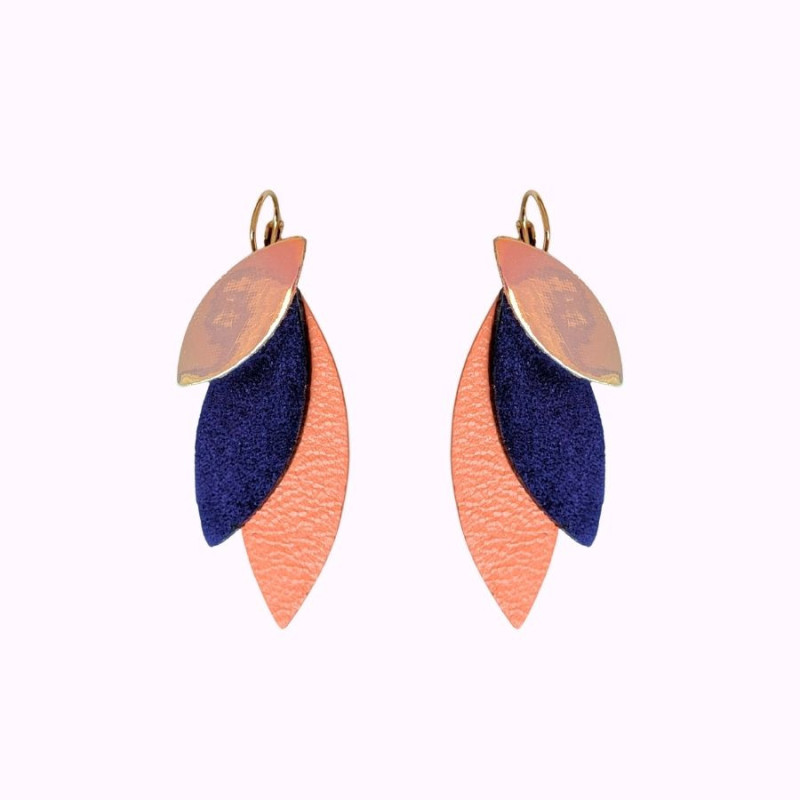 Boucles d'oreilles en cuir - Josefine | Demisel Bijoux