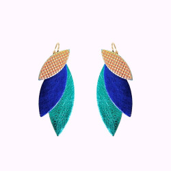 Boucles d'oreilles en cuir - Josefine | Demisel Bijoux