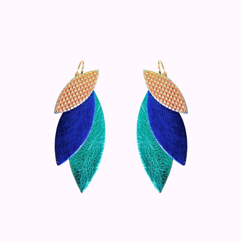 Boucles d'oreilles en cuir - Josefine | Demisel Bijoux