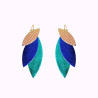 Boucles d'oreilles en cuir - Josefine | Demisel Bijoux