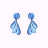 Boucles d'oreilles en cuir - Ecume | Demisel Bijoux