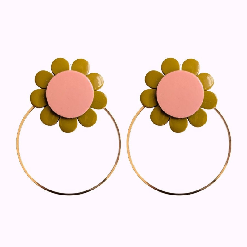 Boucles d'oreilles en cuir - Hortense | Demisel Bijoux