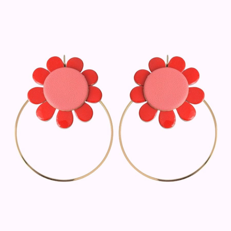 Boucles d'oreilles en cuir - Hortense | Demisel Bijoux