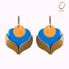 Boucles d'oreilles en cuir - Tulipe créole | Demisel Bijoux