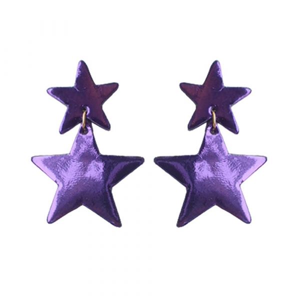 Bijou en cuir recyclé en forme d'étoile