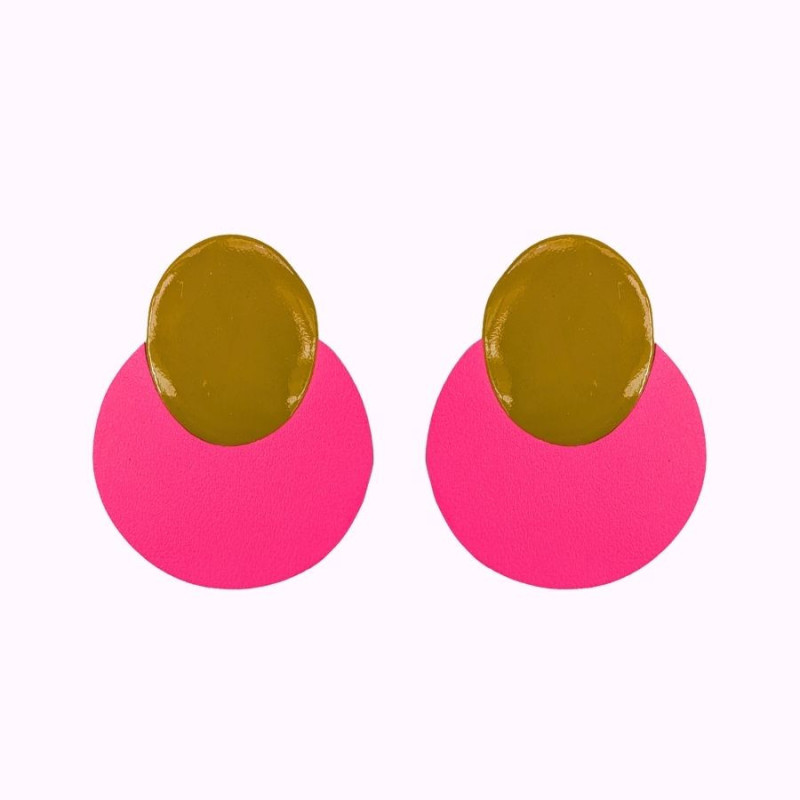 Boucles d'oreilles en cuir - Lola | Demisel Bijoux