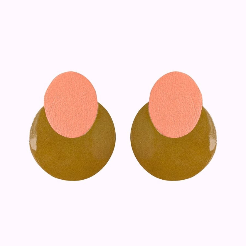 Boucles d'oreilles en cuir - Lola | Demisel Bijoux