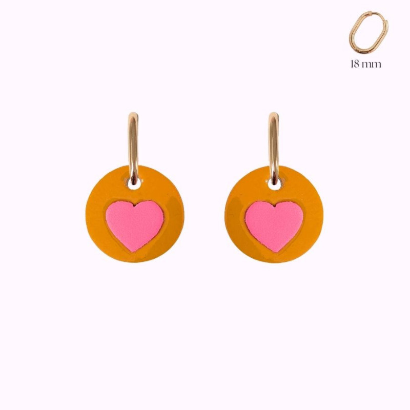 Boucles d'oreilles en cuir - Camelia | Demisel Bijoux