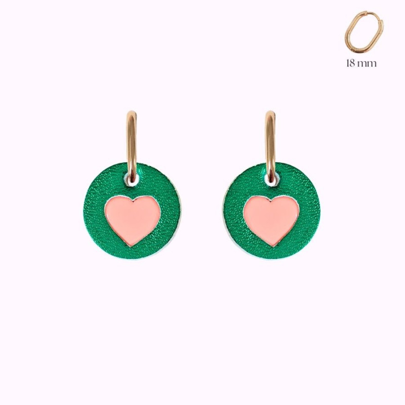 Boucles d'oreilles en cuir - Camelia | Demisel Bijoux