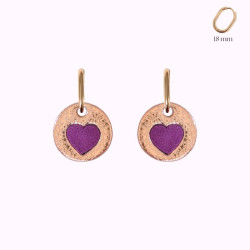 Boucles d'oreilles en cuir - Camelia | Demisel Bijoux