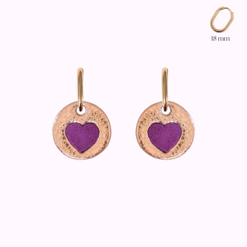 Boucles d'oreilles en cuir - Camelia | Demisel Bijoux