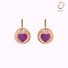 Boucles d'oreilles en cuir - Camelia | Demisel Bijoux