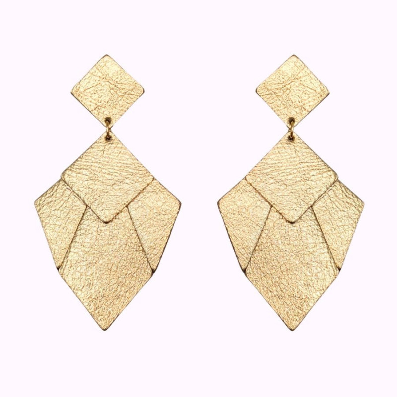 Boucles d'oreilles en cuir - Mika | Demisel Bijoux