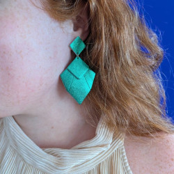 Boucles d'oreilles en cuir - Mika | Demisel Bijoux
