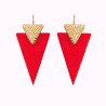 Boucles d'oreilles en cuir - Claudie | Demisel Bijoux