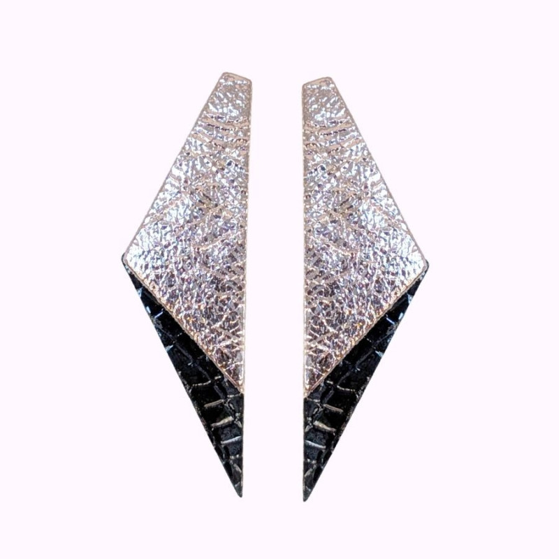Boucles d'oreilles en cuir - Willie | Demisel Bijoux