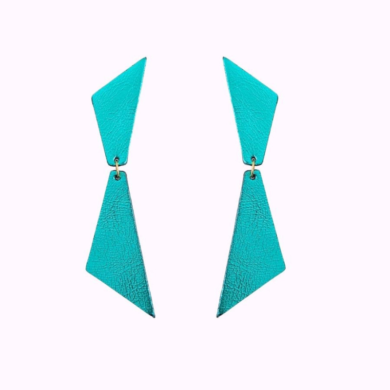 Boucles d'oreilles en cuir - Frankie | Demisel Bijoux