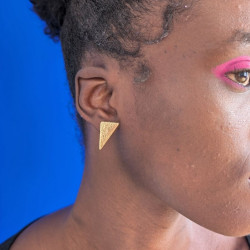 Boucles d'oreilles en cuir - Fred | Demisel Bijoux