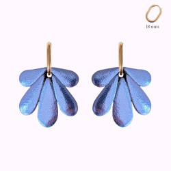 Boucles d'oreilles en cuir - Berta | Demisel Bijoux