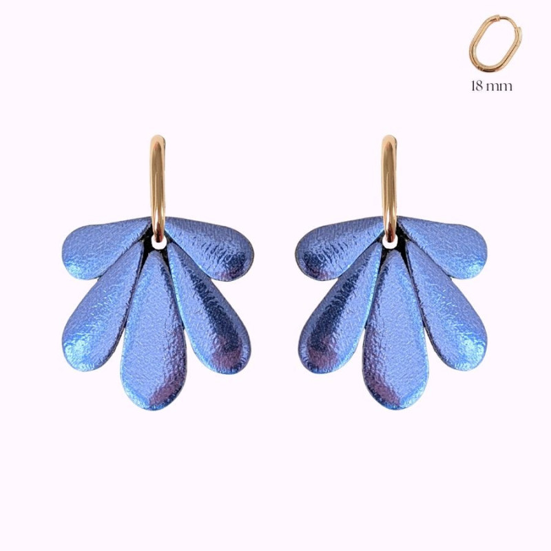 Boucles d'oreilles en cuir - Berta | Demisel Bijoux