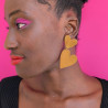 Boucles d'oreilles en cuir - Habibi | Demisel Bijoux