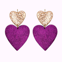 Boucles d'oreilles en cuir - Grand Amour | Demisel Bijoux