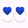Boucles d'oreilles en cuir - Rosa | Demisel Bijoux