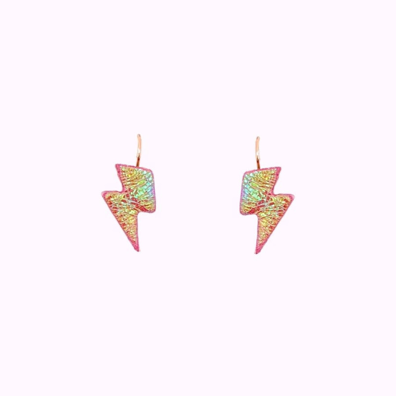 Boucles d'oreilles en cuir - Flashette | Demisel Bijoux