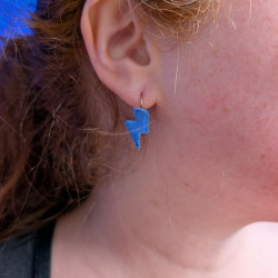 Boucles d'oreilles en cuir - Flashette | Demisel Bijoux