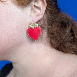 Boucles d'oreilles en cuir - Roméo | Demisel Bijoux