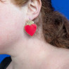 Boucles d'oreilles en cuir - Roméo | Demisel Bijoux