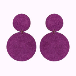 Boucles d'oreilles en cuir - Twiggy | Demisel Bijoux