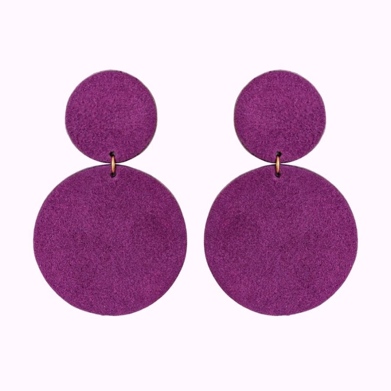 Boucles d'oreilles en cuir - Twiggy | Demisel Bijoux