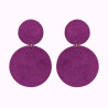 Boucles d'oreilles en cuir - Twiggy | Demisel Bijoux