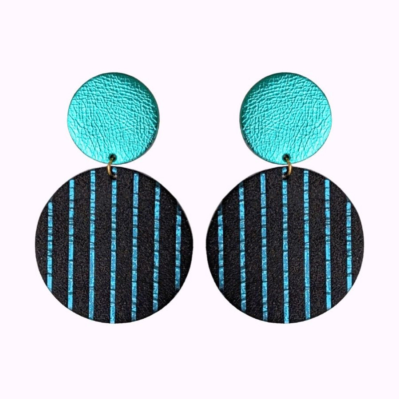 Boucles d'oreilles en cuir - Twiggy | Demisel Bijoux