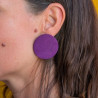 Boucles d'oreilles en cuir - Nicole | Demisel Bijoux