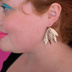 Boucles d'oreilles en cuir - Selma | Demisel Bijoux