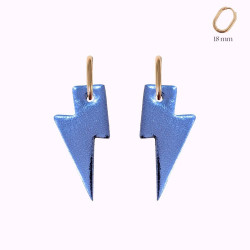 Boucles d'oreilles en cuir - Foudre | Demisel Bijoux